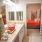 ample counter space in bright bathroom