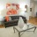 spacious, well lit living room open to kitchen and dining area